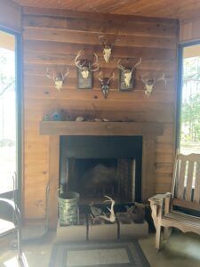 Fireplace of house in Amite County, MS