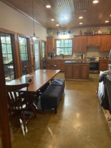 dining room of house in Amite County, MS