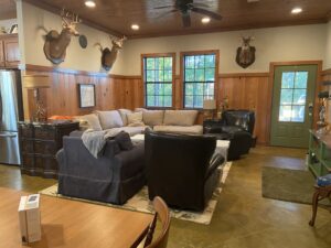 living room of house in Amite County, MS