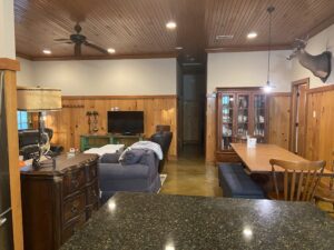 Main view of interior of house in Amite County, MS